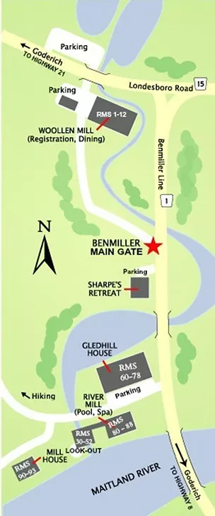 Map of Benmiller Inn